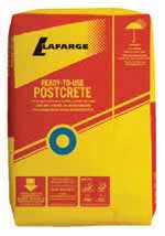 bag of postcrete Time saving concrete from Lafarge