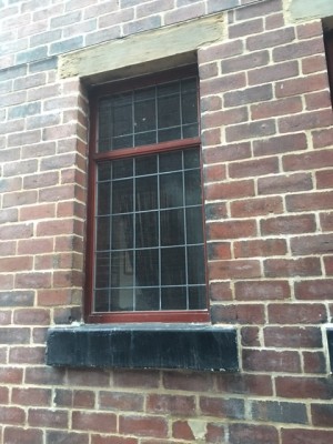 External view of the window after repointing