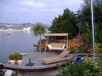 A completed decking project