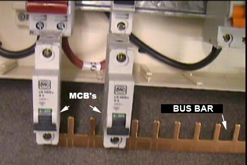 Consumer Unit with MCB's and Buzz Bar