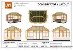 DIY Conservatory 3D Cad Layout Plan
