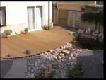 The completed decking area