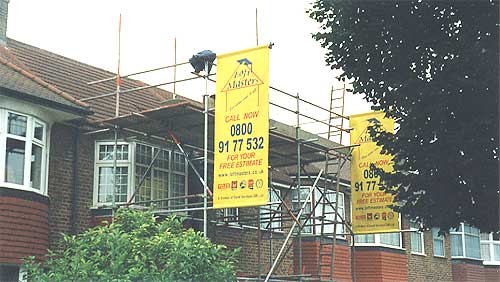 Scaffold erected