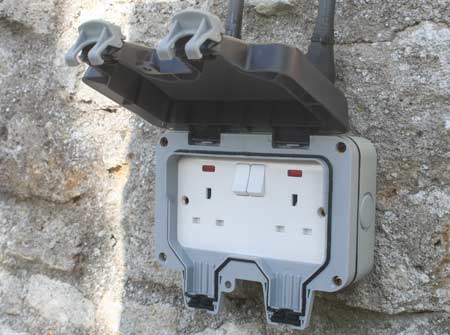 open outdoor socket