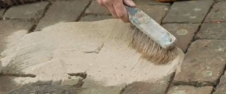 Mortar mix for paving slabs