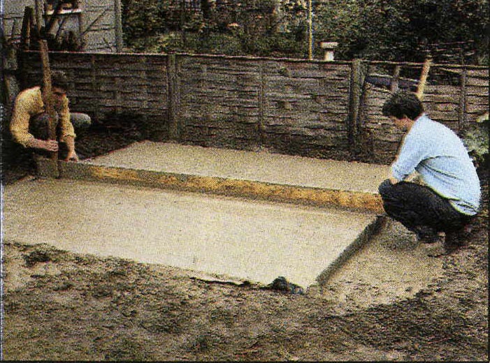 Bobbs: Building a shed concrete base
