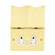 Concealing sockets in a worktop