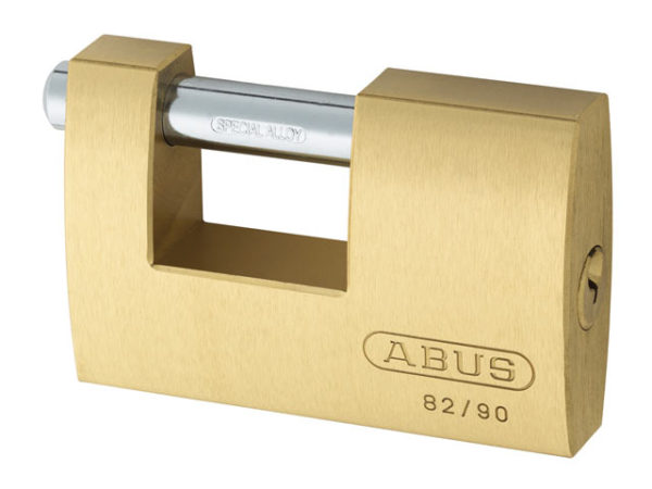 82/90mm Monoblock Brass Shutter Padlock Keyed Alike 8523