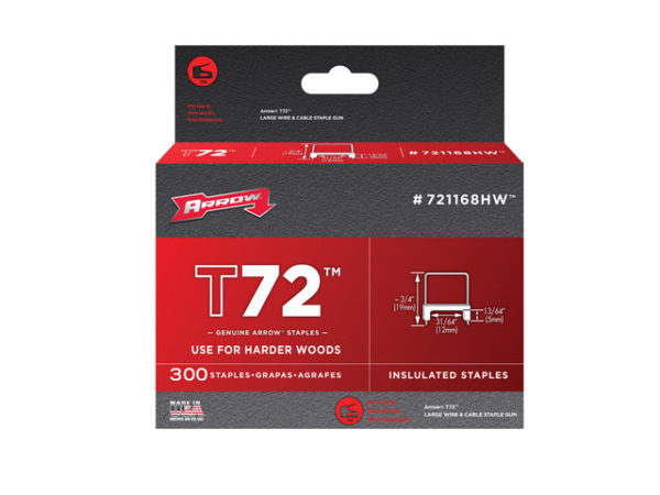 T72 Insulated Staples 5 x 12mm Box 300