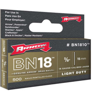 BN1810 Brad Nails 15mm Pack 1000