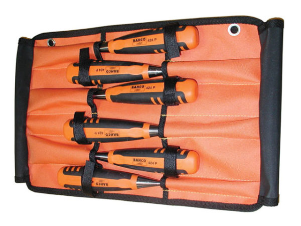 424-P Bevel Edge Chisel Set of 6 In Roll