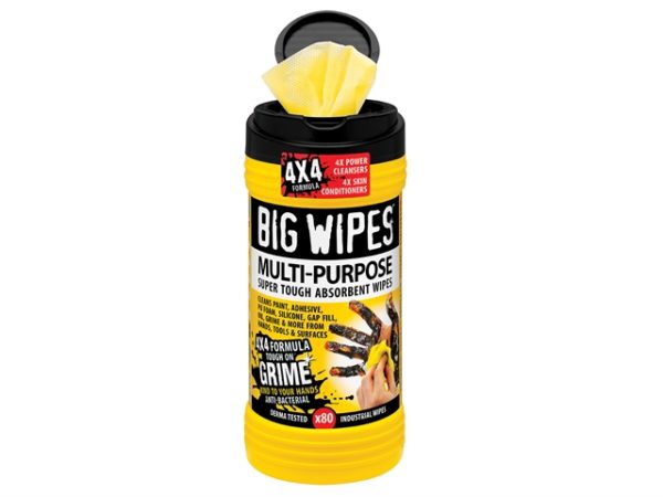 4x4 Multi-Purpose Cleaning Wipes CDU 16 x Tubs of 80