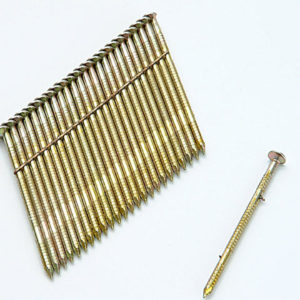 28° Galvanised Ring Shank Stick Nails 3.1 x 90mm Pack of 2000