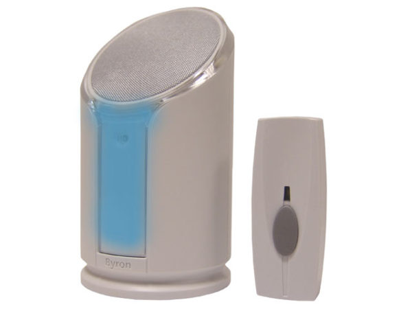 BY301 Wireless Doorbell with Portable Extra Loud & Flashing Chime 100m