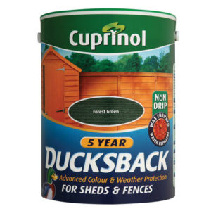 Ducksback 5 Year Waterproof for Sheds & Fences Forest Green 5 Litre
