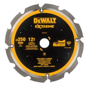 Extreme PCD Fibre Cement Saw Blade 250 x 30mm x 12T