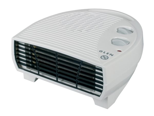 Glen Flat Fan Heater With Thermostat 2kW