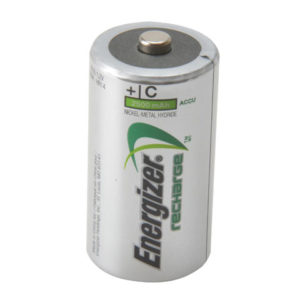 C Cell Rechargeable Power Plus Batteries RC2500 mAh Pack of 2