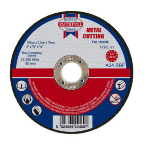 Metal Cut Off Disc 100 x 3.2 x 16mm