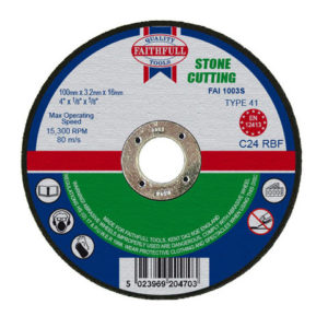 Stone Cut Off Disc 100 x 3.2 x 16mm