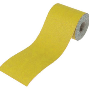 Aluminium Oxide Sanding Paper Roll Yellow 115mm x 5m 80G