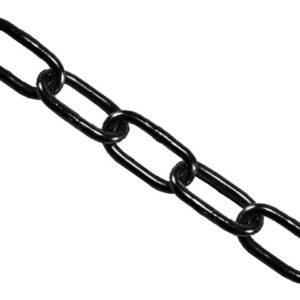 Black Japanned Chain 4mm x 30m Reel - Max Load 120kg