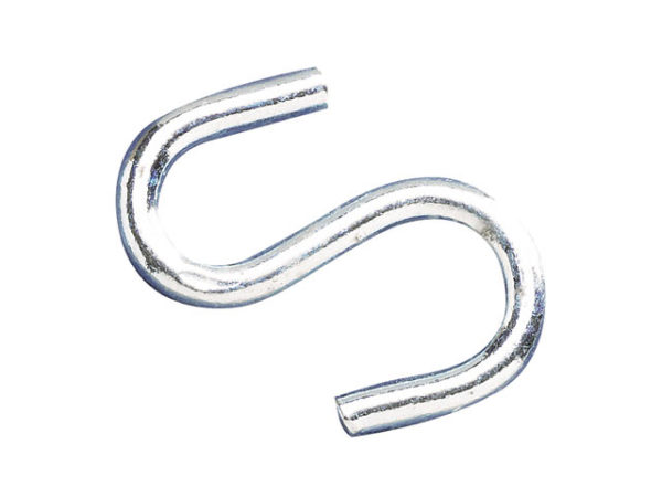 S-Hooks 3mm Zinc Plated (Pack of 20)