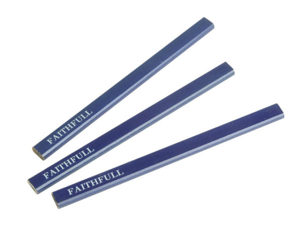 Carpenter's Pencils - Blue / Soft (Pack of 3)