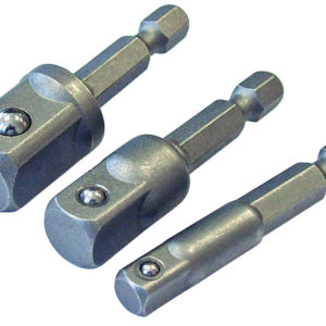 Hex to Square Drive Adaptor Set of 3