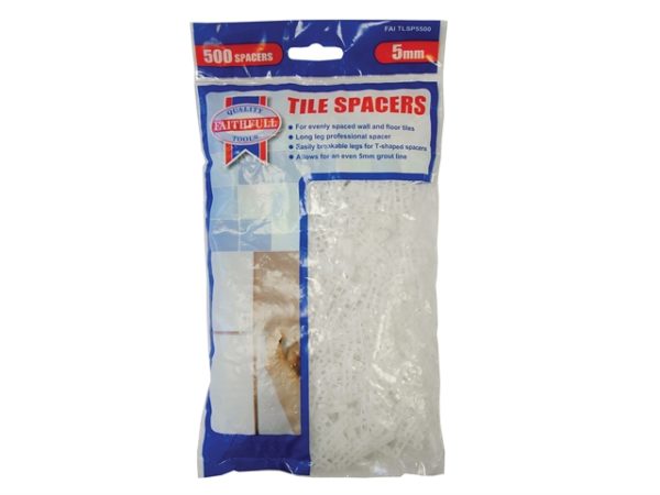 Tile Spacer Long Leg 5mm Bag of 500
