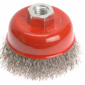 Wire Cup Brush 80mm x M14 x 2 Stainless Steel 0.30mm