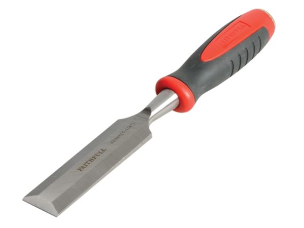 Bevel Edge Chisel Red Soft-Grip 32mm (1.1/4in)