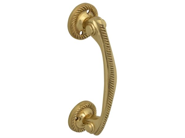 Bow Handle - Georgian Brass Finish 125mm