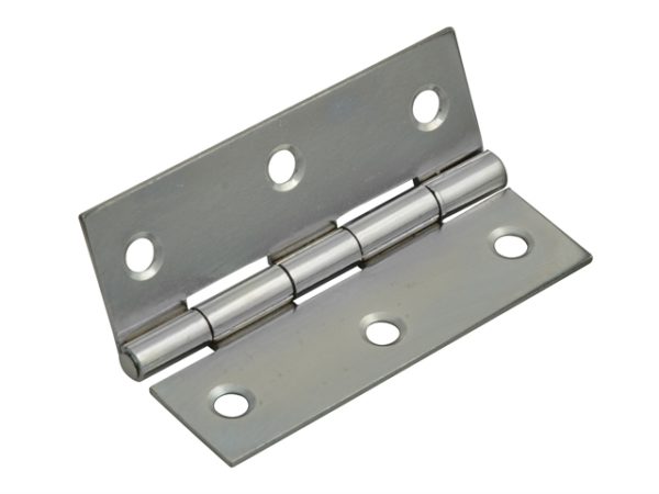 Butt Hinge Polished Chrome Finish 65mm (2.5in) Pack of 2