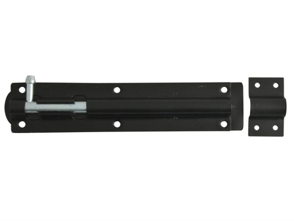 Tower Bolt Black Powder Coated 200mm (8in)