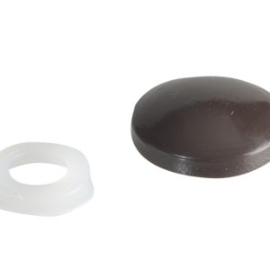 Domed Cover Cap Dark Brown No. 6-8 Forge Pack 20