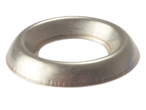Screw Cup Washers Solid Brass Nickel Plated No.10 Bag 200