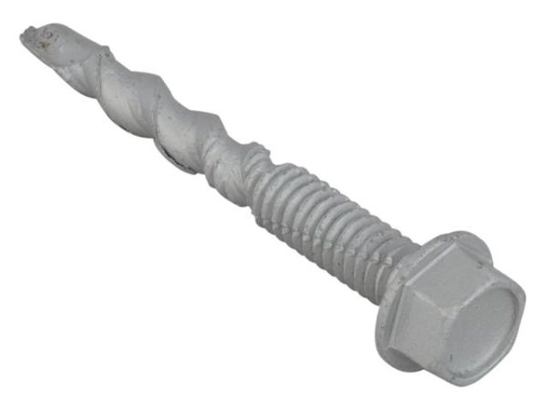 TechFast Roofing Sheet to Steel Hex Screw No.10 Tip 6.3 x 50mm (Box 100)
