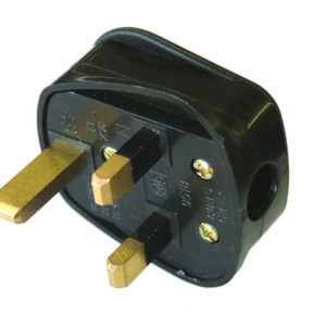 Black Plug 240 Volt 13 Amp