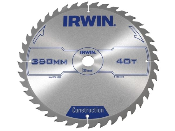 General Purpose Table & Mitre Saw Blade 350 x 30mm x 40T ATB