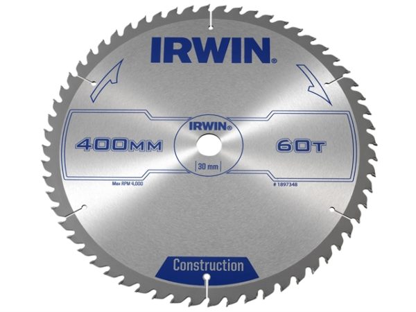 General Purpose Table & Mitre Saw Blade 400 x 30mm x 60T ATB