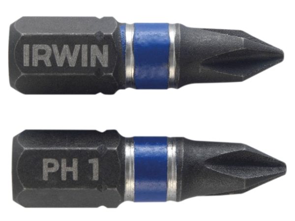 Impact Screwdriver Bits Phillips PH1 25mm Pack of 10