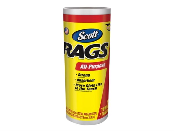 SCOTT® Rags On A Roll - White