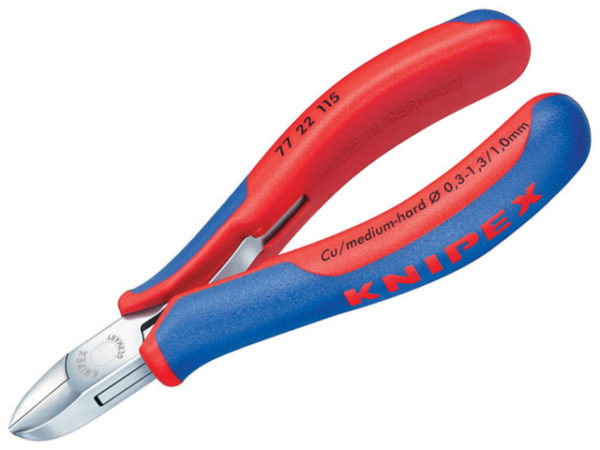 Electronic Diagonal Cut Pliers - Round Non Bevelled 115mm