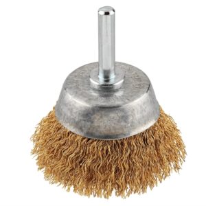 Crimped Brass Wire Cup Brush 50mm Fine