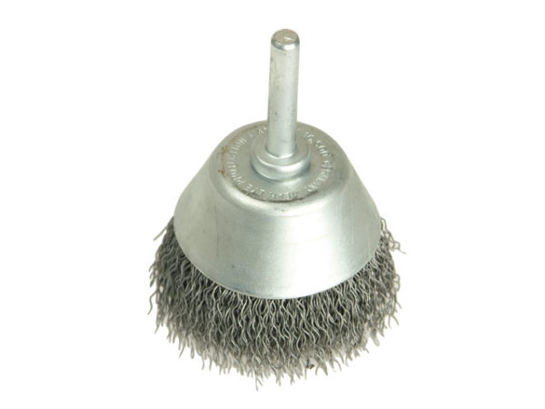 Cup Brush with Shank D70mm x 25h x 0.30 Steel Wire