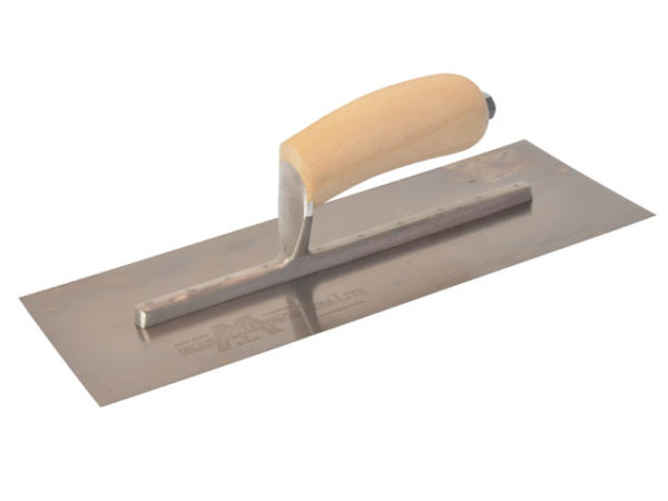 MXS13SS Plasterer's Finishing Trowel Stainless Steel Wooden Handle 13 x 5in