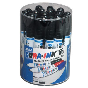 DURA-INK® 55 Medium Taper Marker Black (Tub of 20)