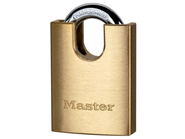 Solid Brass 40mm Padlock 5-Pin Shrouded Shackle