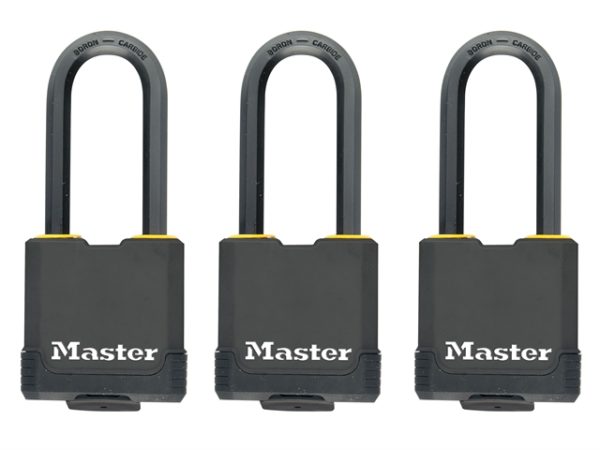 Excell Weather Tough 45mm Padlock 4-Pin- Keyed Alike x 3